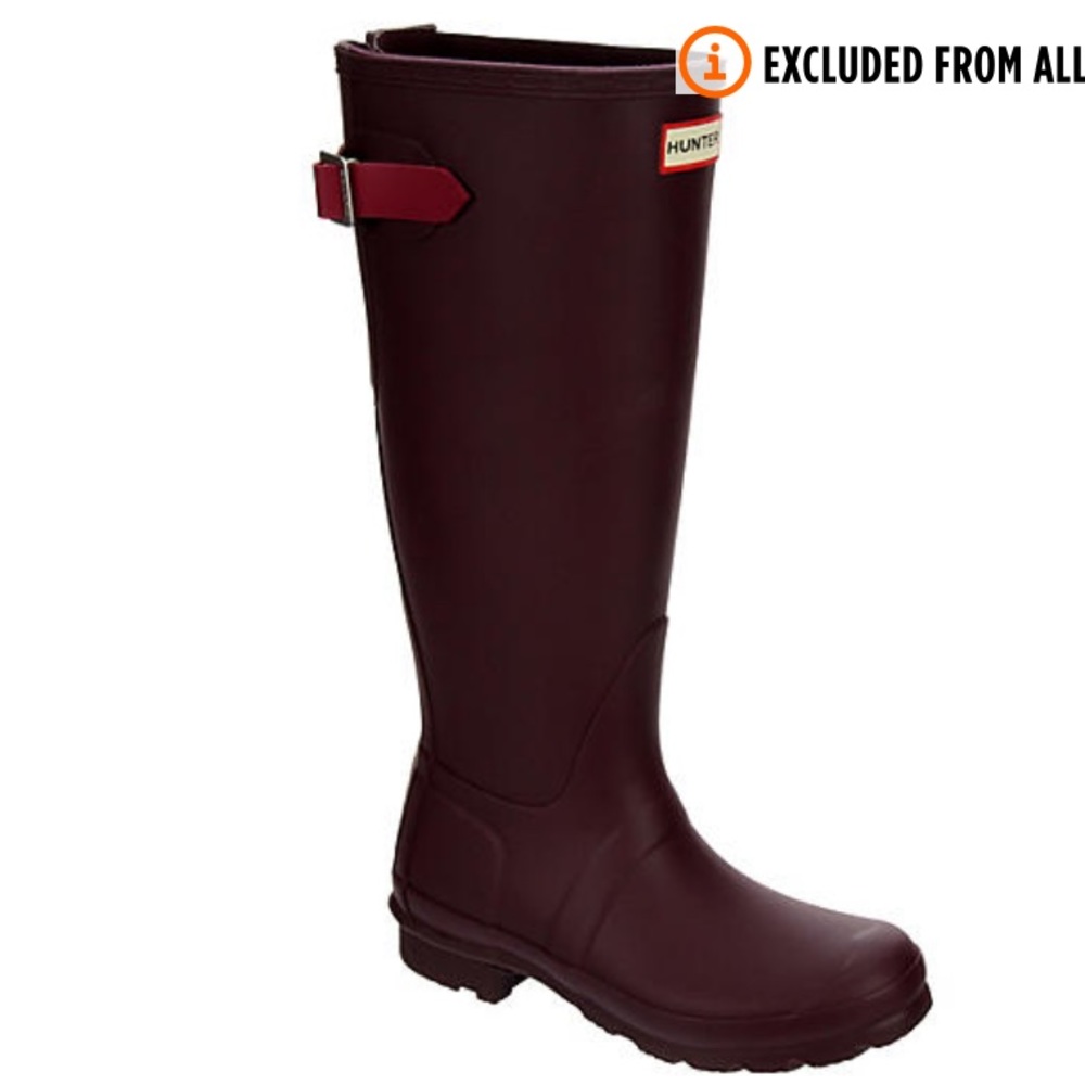 Hunter original tall adjustable back waterproof rain boot